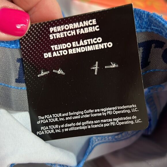PGA Tour Blue golf Shorts Size 42 NWT - Picture 11 of 14